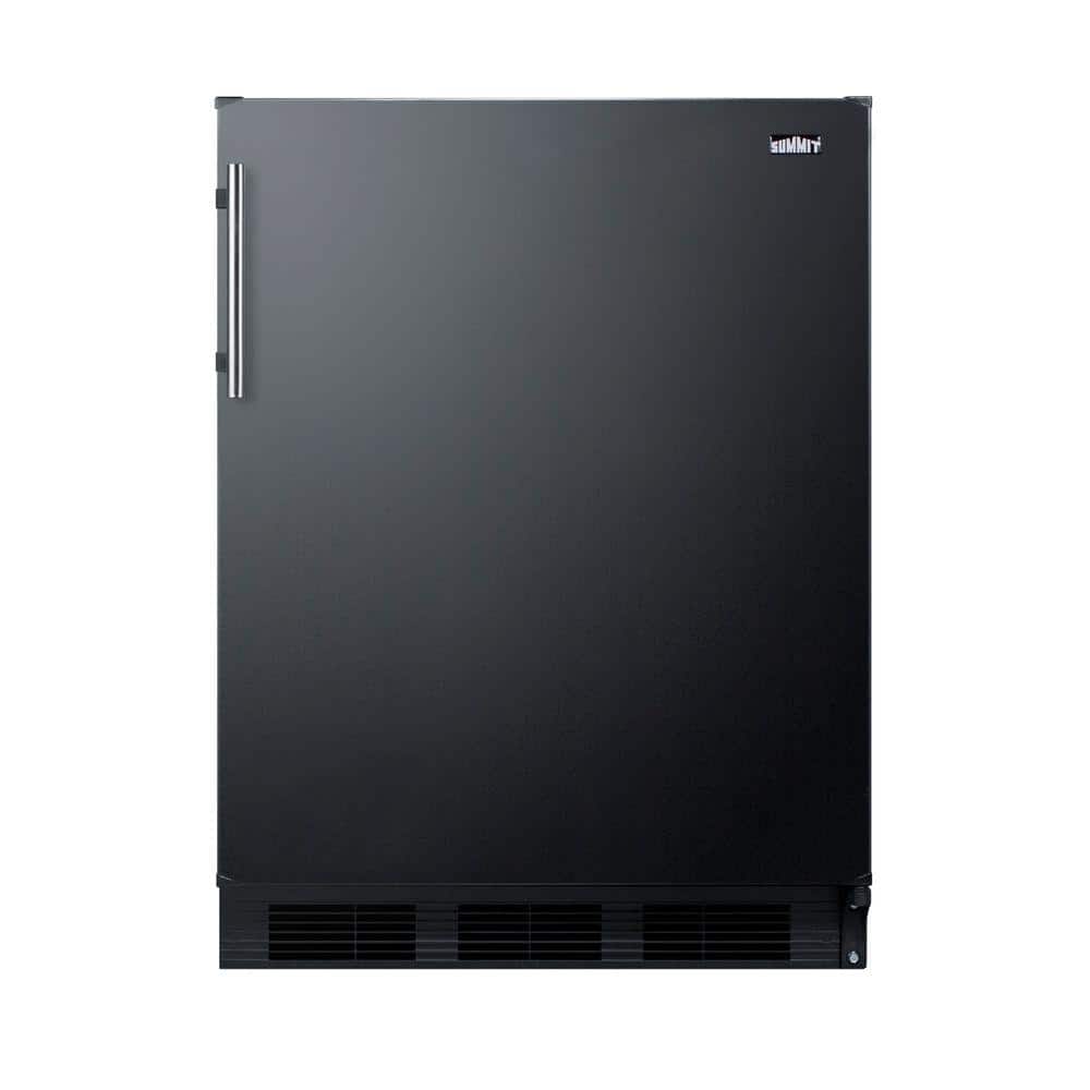 24 in. W 5.5 cu. ft. Freezerless Refrigerator in Black