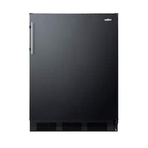 24 in. W 5.5 cu. ft. Mini Refrigerator in Black without Freezer