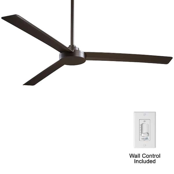MINKA-AIRE Roto XL 62 in. Indoor/Outdoor Oil Rubbed Bronze Ceiling Fan with Wall Control
