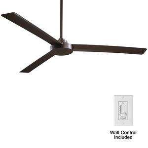Roto XL 62 in. Indoor/Outdoor Oil Rubbed Bronze Ceiling Fan with Wall Control