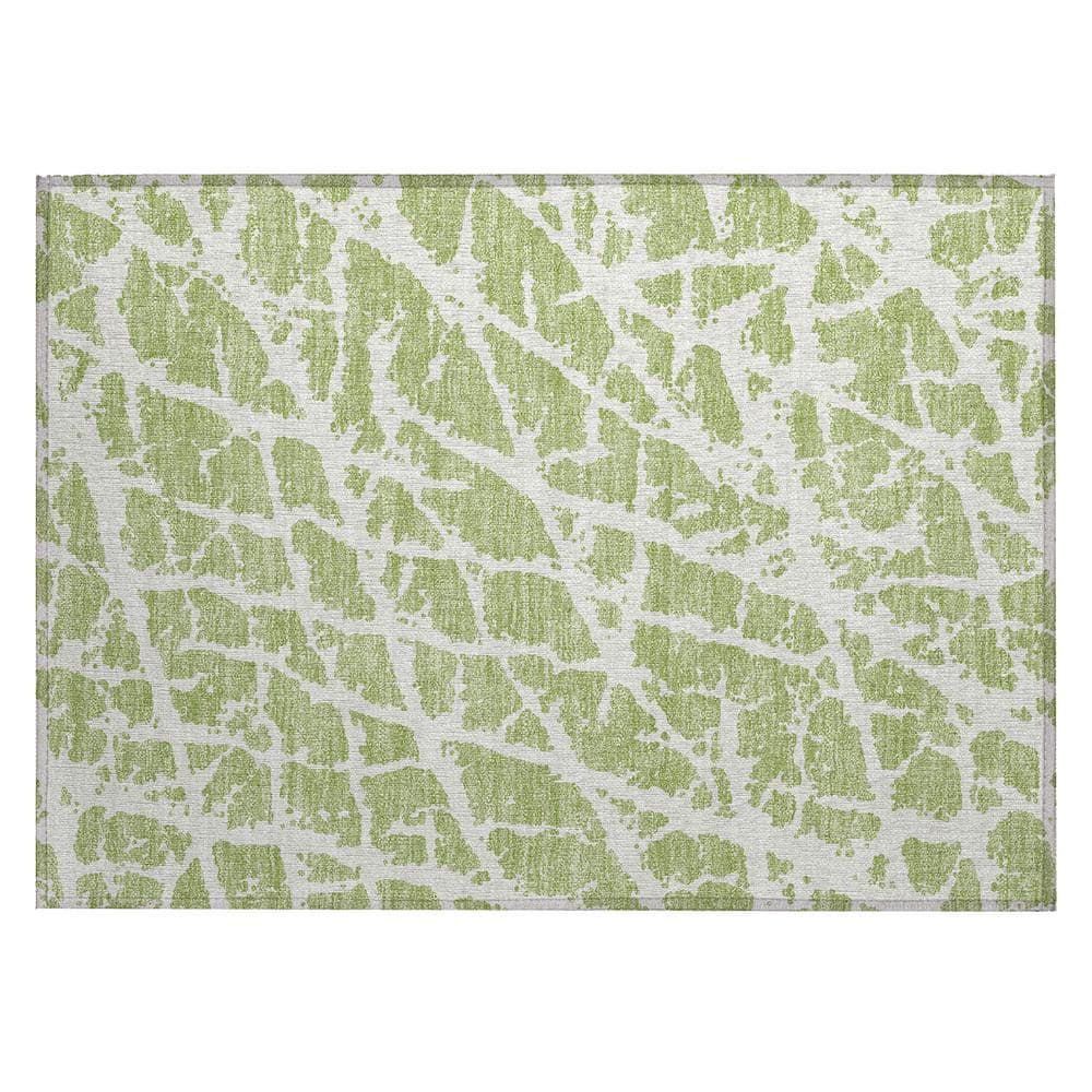 Chantille ACN501 Aloe 1 ft. 8 in. x 2 ft. 6 in. Machine Washable Indoor/Out