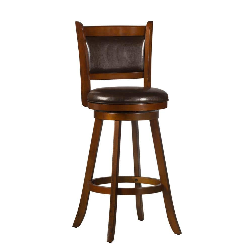 Hillsdale Furniture Dennery Swivel Bar Stool in Cherry 4472-830 - The ...