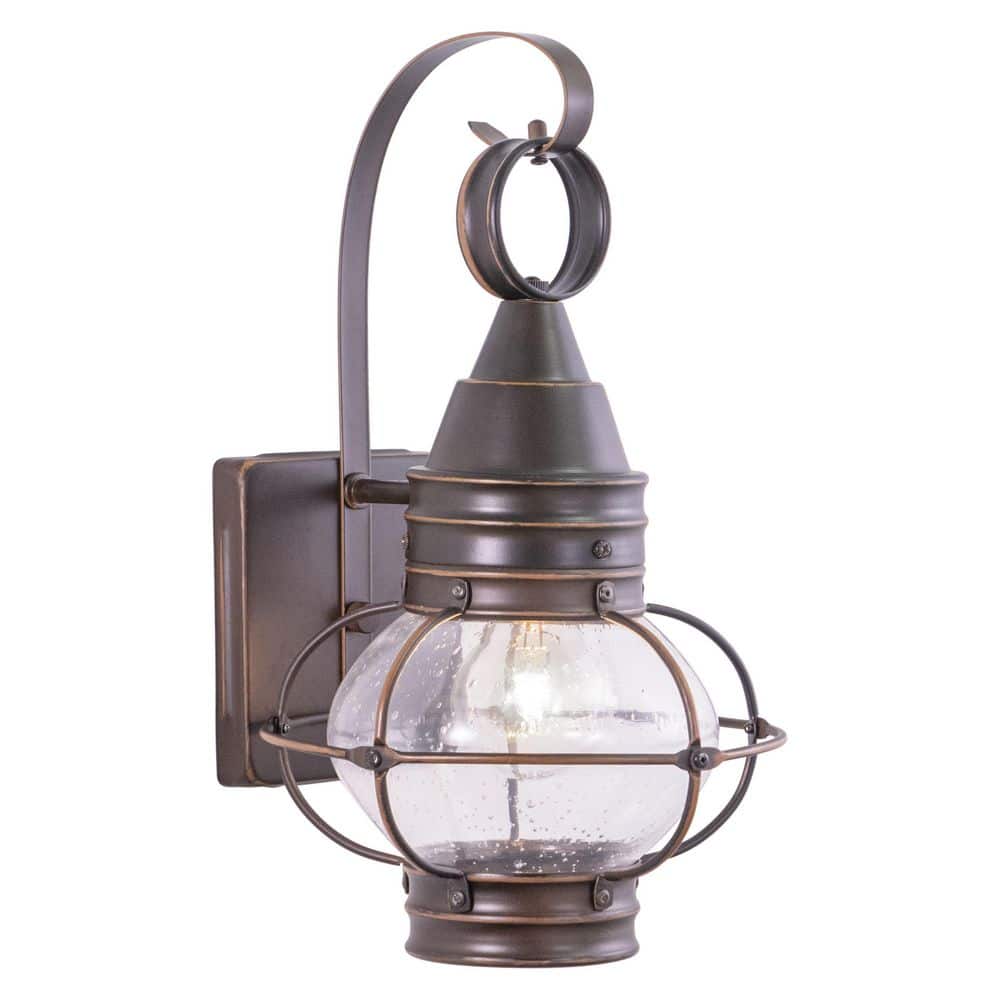 Chatham 1 Light Bronze Coastal Outdoor Wall Lantern Clear Glass price history on PriceWatchPro