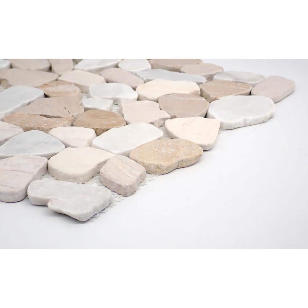 Summer Pebble Stone 12x12 Natural Mosaic Tile
