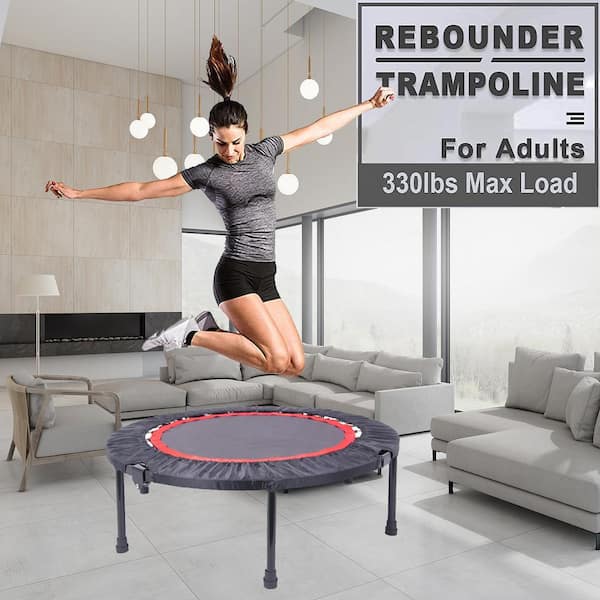 OLUMAT 40 in. Mini Exercise Trampoline for Adults or Kids with