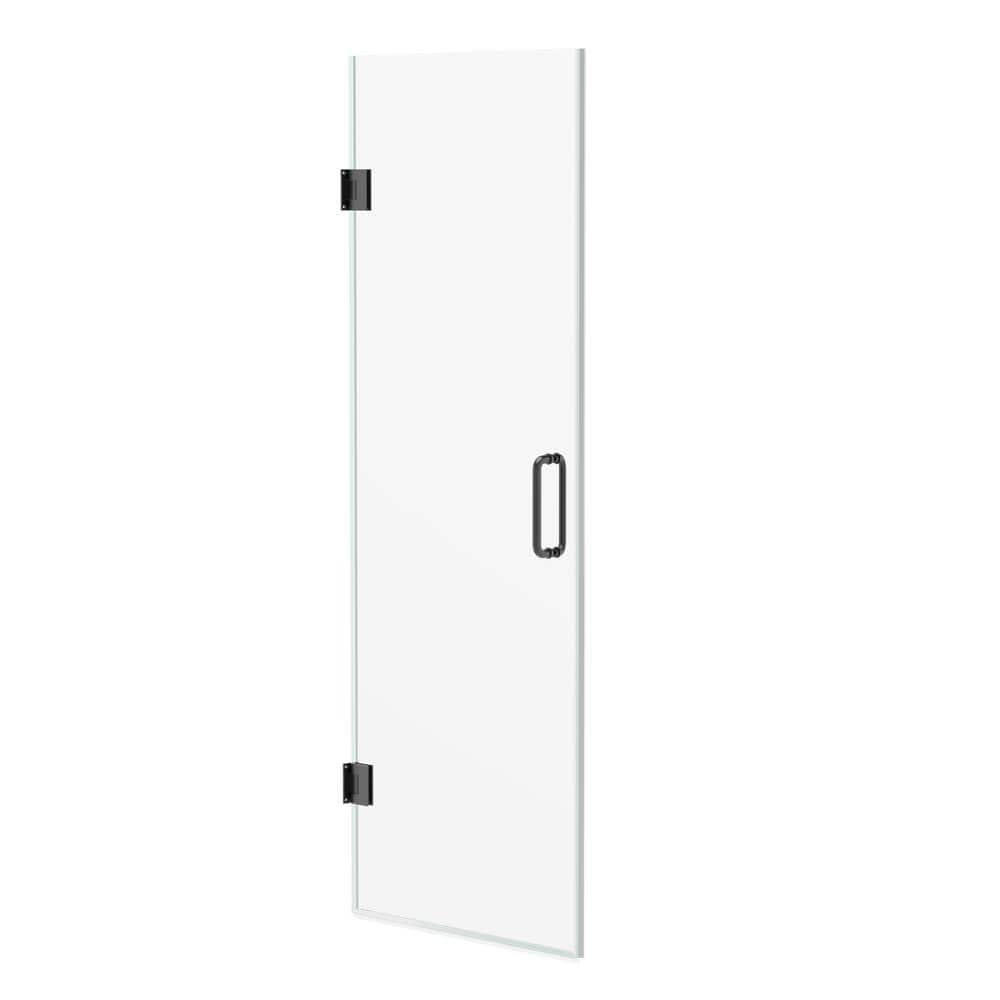 Nirvana 28.75 in. - 27.875 in. W x 76 in. H Frameless Pivot Shower Door in Matte Black with 3/8 in. Clear Glass (10mm) price history on PriceWatchPro