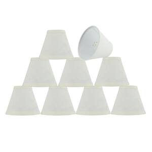 6 in. x 5 in. Off White Hardback Empire Lamp Shade (9-Pack)