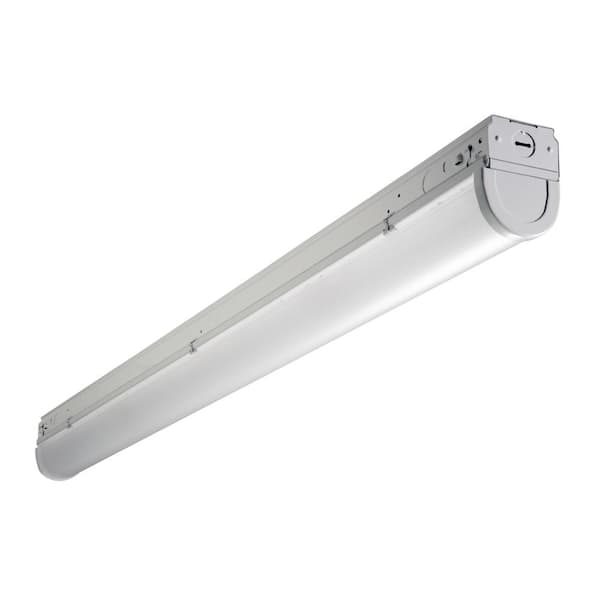Metalux SNLED 4 ft. 64-Watt Equivalent Integrated LED White Lensed Strip Light Fixture 4000K, 80 CRI with Wide Full Frost Lens