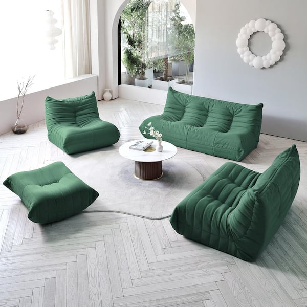 Cream white ins style plush sofa cushion, crystal velvet four grade se
