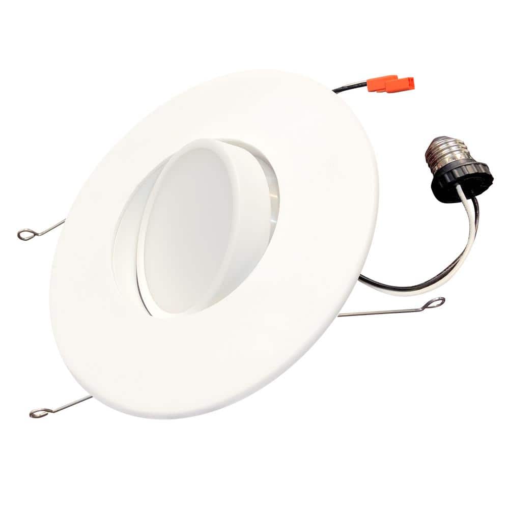 5/6 in. Adjustable 3000K Integrated LED White Retrofit, 75-Watt Equivalent 