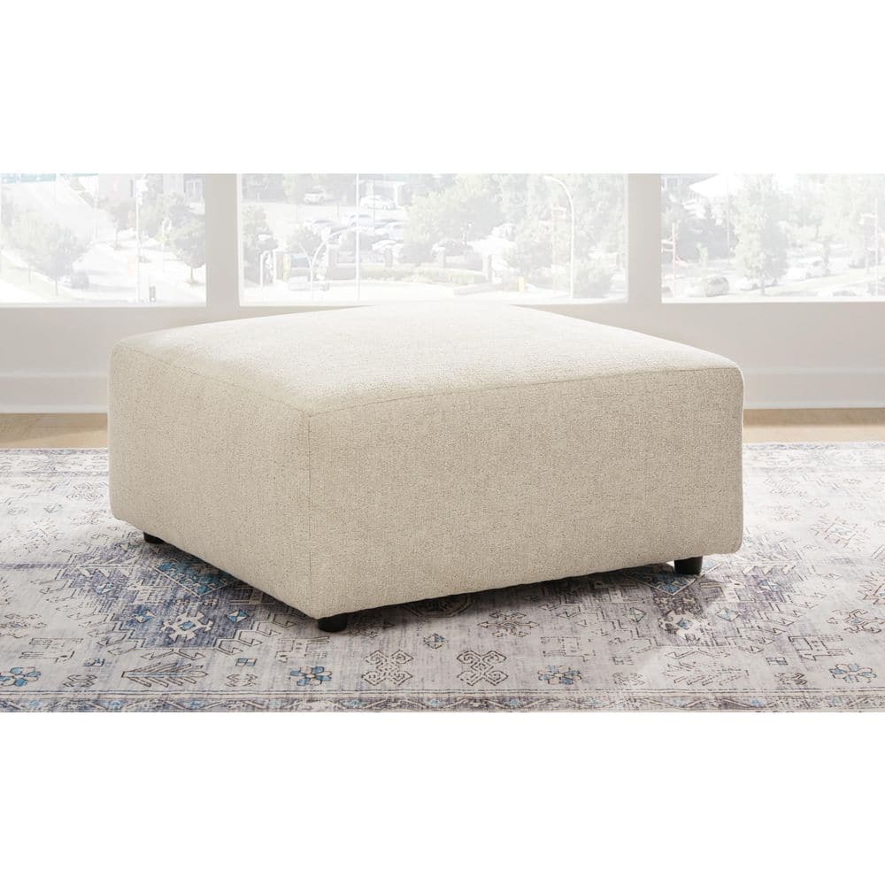 Edenfield Beige Polyester Square Accent Oversized Ottoman price history on PriceWatchPro