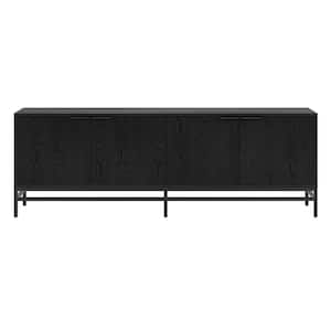 Montello 70 in. Black Grain TV Stand Fits TV's up to 78 in.