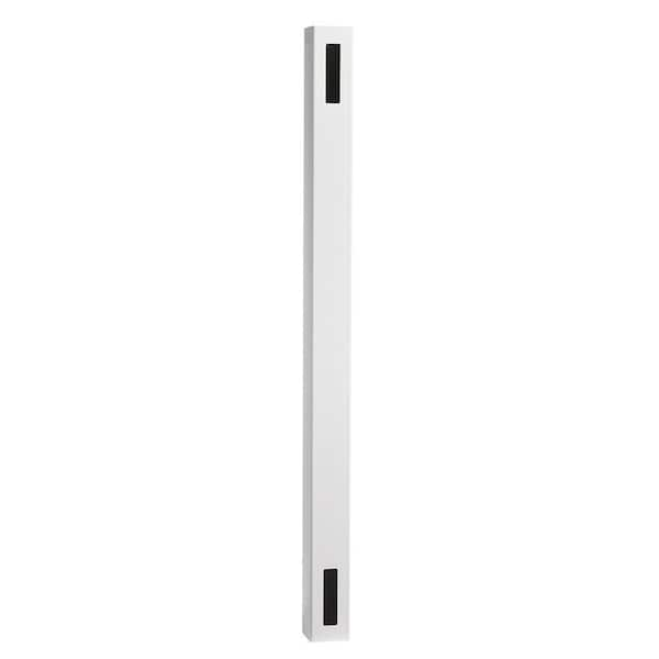 Veranda 5 in. x 5 in. x 8 ft. Fairfax White Vinyl Privacy Fence End Post