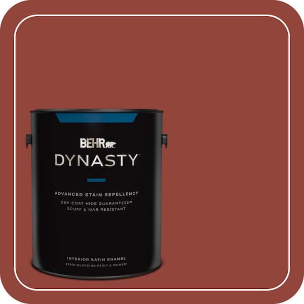 BEHR DYNASTY 1 gal. #PMD-21 Autumn Maple Satin Enamel Interior Stain-Blocking Paint & Primer