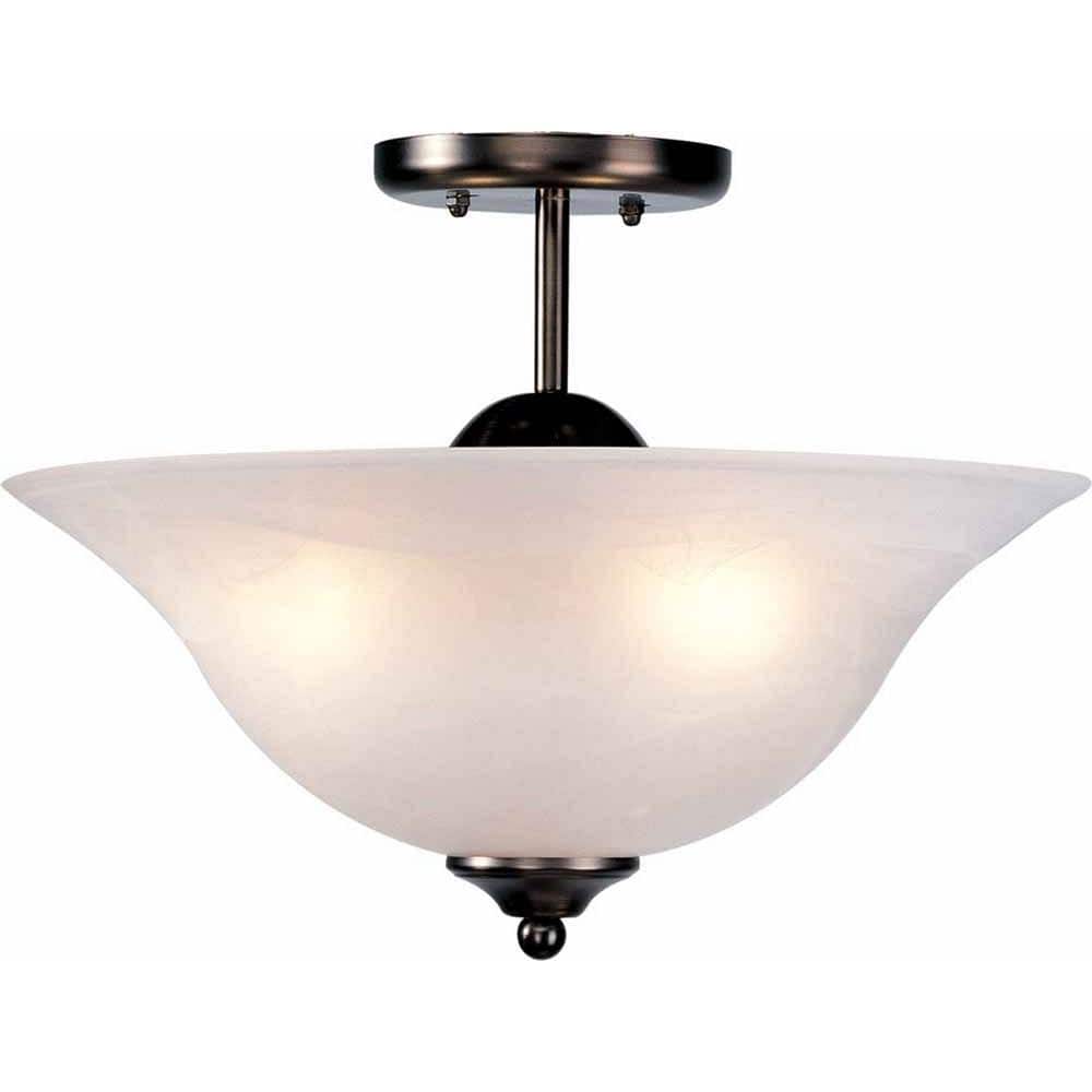 Minster 3-Light Antique Bronze Interior Semi-Flush Mount price history on PriceWatchPro