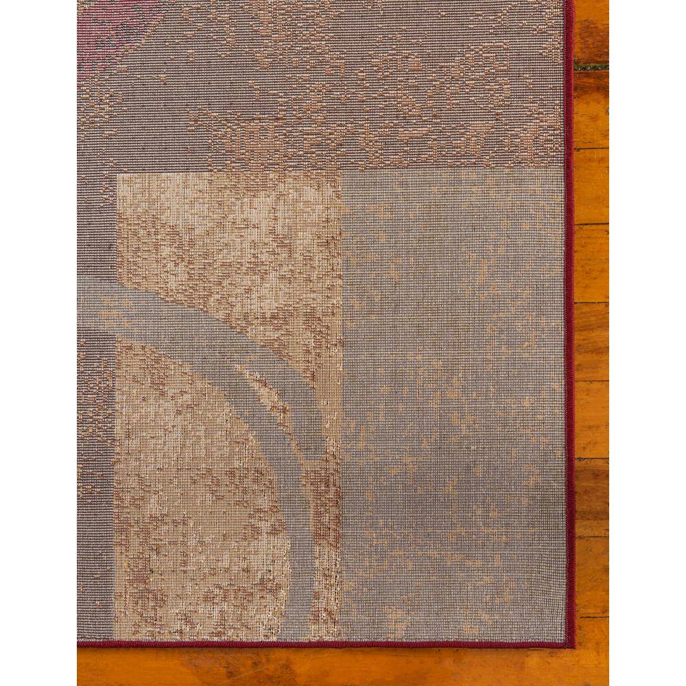 Braided Handmade Brown Abstract 8' x 10' Synthetic Rug