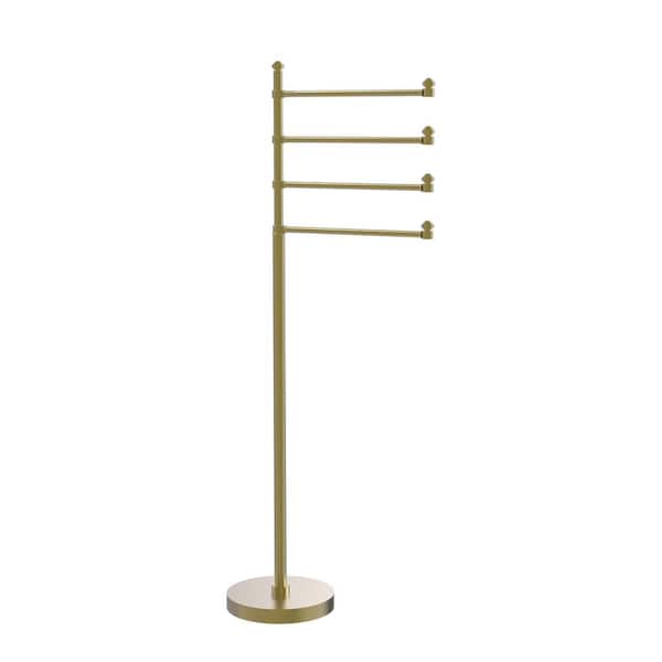 Allied Brass Satin Brass Freestanding Towel Rack Allied Brass Satin Brass Freestanding Towel Rack