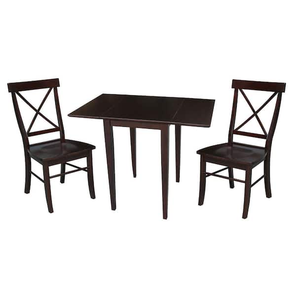 International Concepts 3-Piece Rich Mocha Dining Set