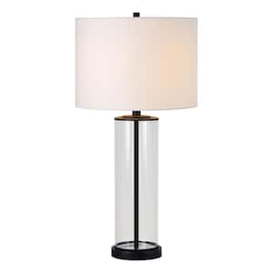 Chad 28 in. Table Lamp with Off White Cotton Shade (Set of 2)