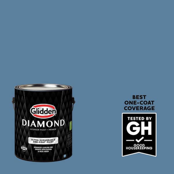 Glidden Diamond 1 gal. #PPG1160-5 Blue Beads Satin Interior Paint with Primer