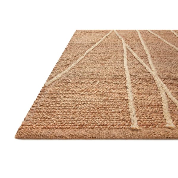 Bodhi Natural/Ivory 18 in. x 18 in. Sample Square Moroccan 100% Jute Area Rug