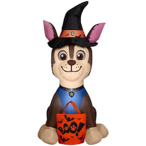 3.5 ft. H x 2.4 ft. W x 2 ft. L Halloween Airblown Inflatable-Chase in Witch Costume-SM-Nick
