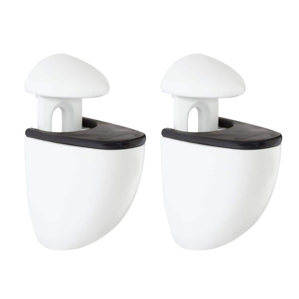 UPC 873214005006 product image for JAM 0.2 in.-0.79 in. White Adjustable Shelf Bracket (2-Pack) | upcitemdb.com
