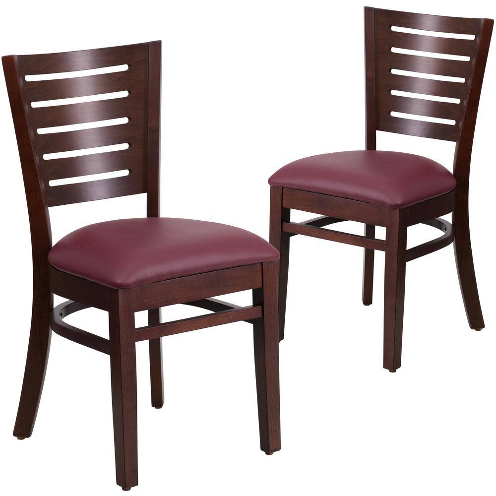 Burgundy discount kitchen chairs