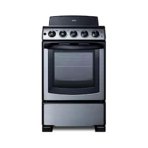 20 in. 4 Element 2.3 cu. ft. Electric Range in Stainless Steel