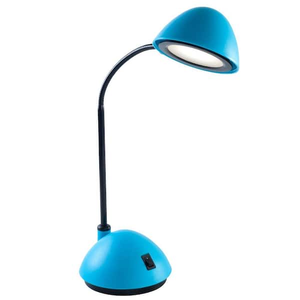Lavish Home 21 in. Blue Bright Energy Saving LED Desk Lamp