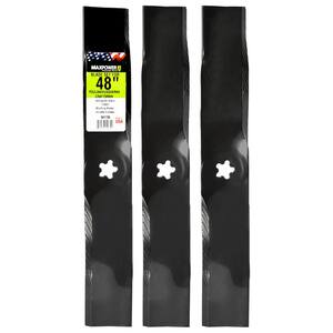 Maxpower 3 Blade Set for Many 61 in. Cut Craftsman, Husqvarna, Poulan Mowers replaces OEM #539-113312, 561746B