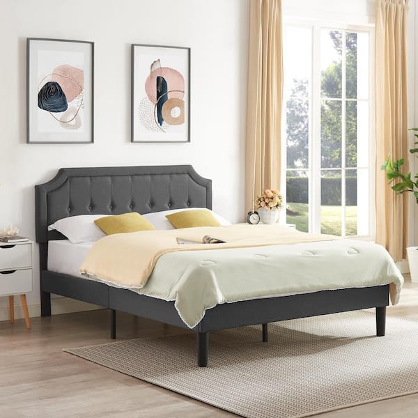 Rotz upholstered low profile deals platform bed