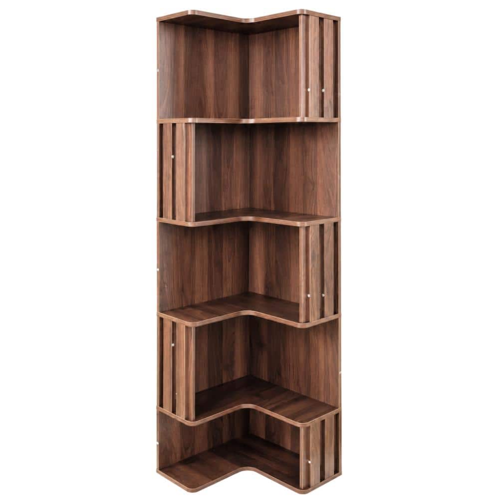 17.72 in. W x 17.72 in. D x 68.9 in. H Walnut Linen Cabinet with Fluted Baffle price history on PriceWatchPro