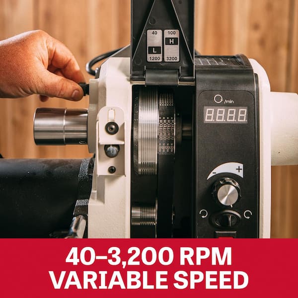 Jet JWL-1640EVS 16 in. x 40 in. Wood Lathe 719500 - The Home Depot
