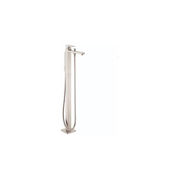 Hansgrohe Metropol Single-Handle Freestanding Tub Faucet with Hand Shower in Brushed Nickel