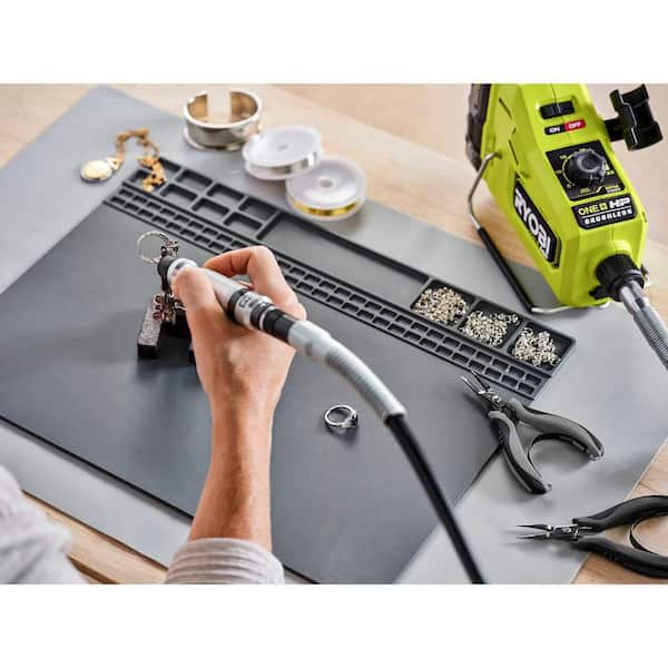 RYOBI ONE+ 18V Cordless 2-Tool Combo Kit with ONE+ HP Brushless Rotary Tool and Cordless Magnifying Clamp Light (Tools Only)