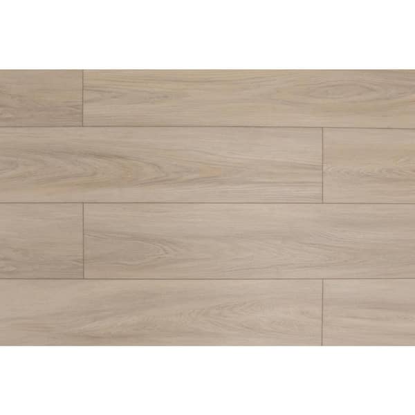 Take Home Sample - Domaine Satin Beige 20 MIL x 7 in. W x 60 in. L Click Lock Waterproof Vinyl Plank Flooring