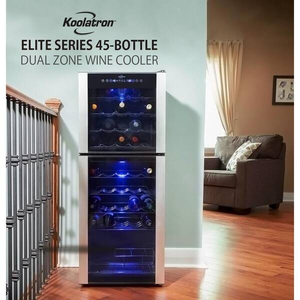Reviews For Koolatron 45 Bottle Dual Zone Wine Cellar Wc45 The Home Depot