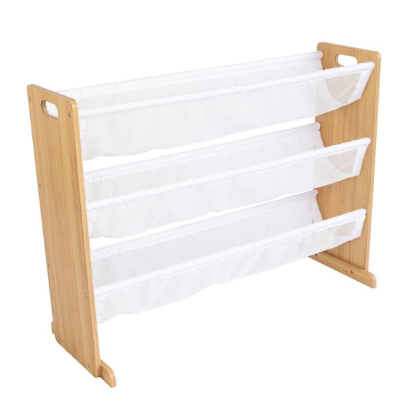 Journey Stuffed Animal Organizer with 3 Tiers, Natural/White