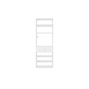 25.125 in. W White Accessory Wood Closet System Tower