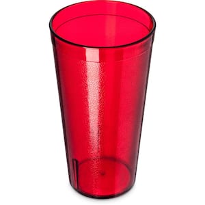 20 oz. SAN Plastic Stackable Tumbler in Ruby (Case of 72)