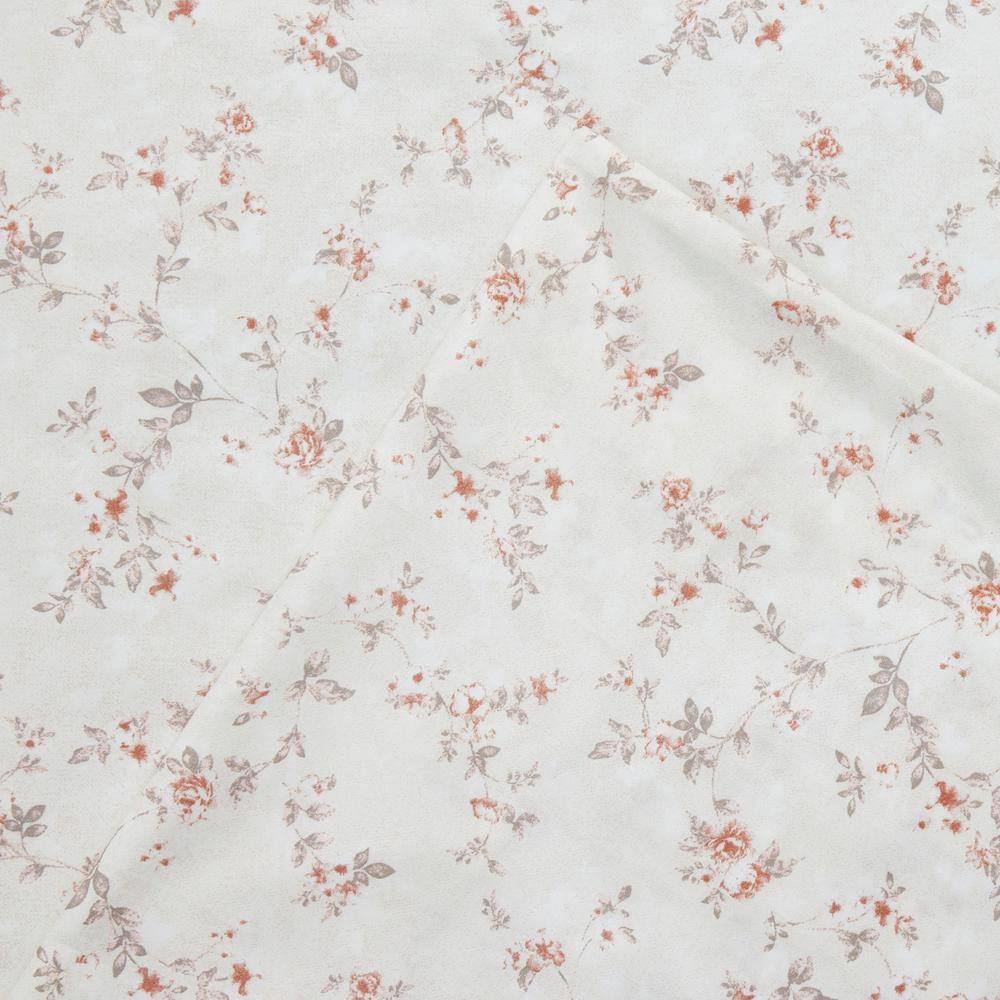 Twin Pink Floral Microfiber Deep Pocket Sheet Set