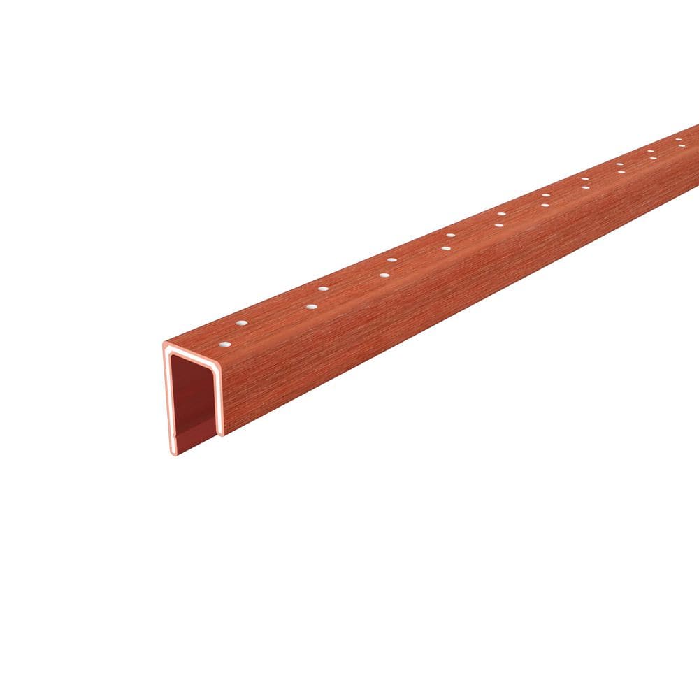 Alusions 1.63 in. x 1 in. x 8 ft. Swedish Red Composite Aluminum Perforated Starting Trim for 0.5 in. Board price history on PriceWatchPro