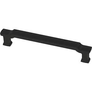 Scalloped Footing 5-1/16 in. (128 mm) Matte Black Cabinet Drawer Pull