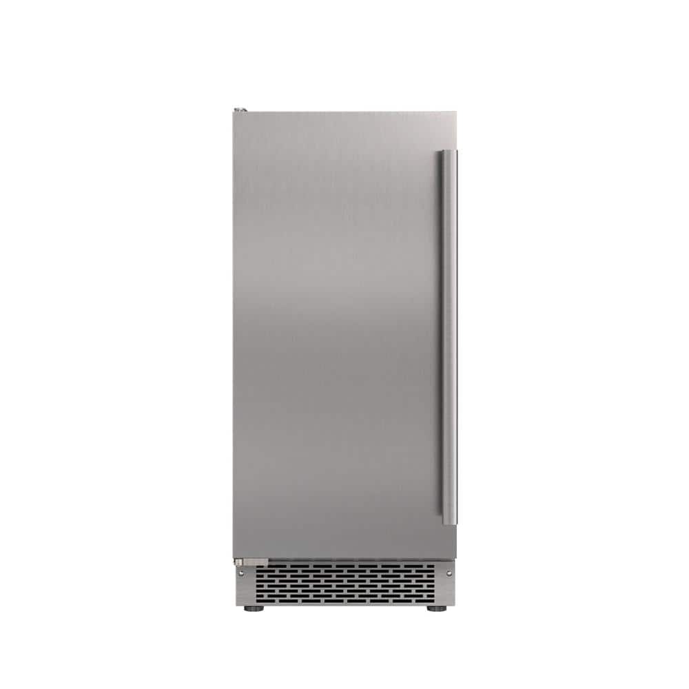 Avallon 15 in. 26 lb. Freestanding Ice Maker in Stainless Steel, Silver -  AIMG151PSSOLH