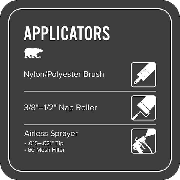 BEHR PREMIUM - 1 gal. #N520-7 Carbon Self-Priming 1-Part Epoxy Satin Interior/Exterior Concrete and Garage Floor Paint