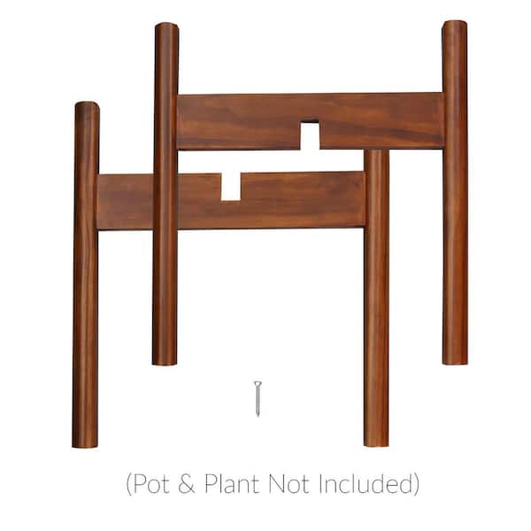 Casual Home Mid-Century Antique Mahogany Modern Wood Plant Display