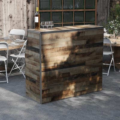 Rustic Natural Portable Bar