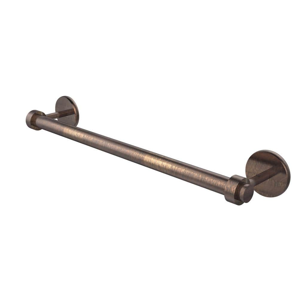 Allied Brass 2051G/30-VB Continental Collection 30 Inch Towel Bar with Groovy Detail 30-Inch Venetian Bronze 