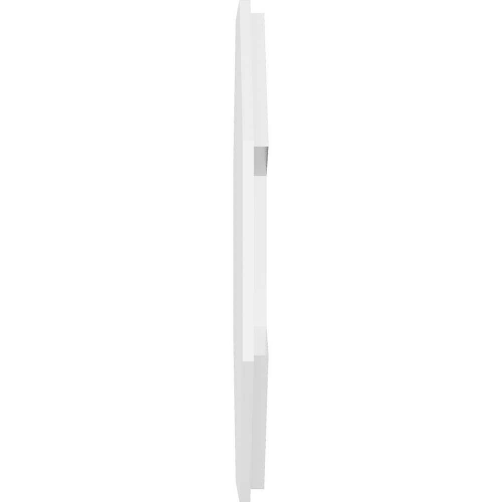 18" White PVC Contemporary Square Ceiling Medallion